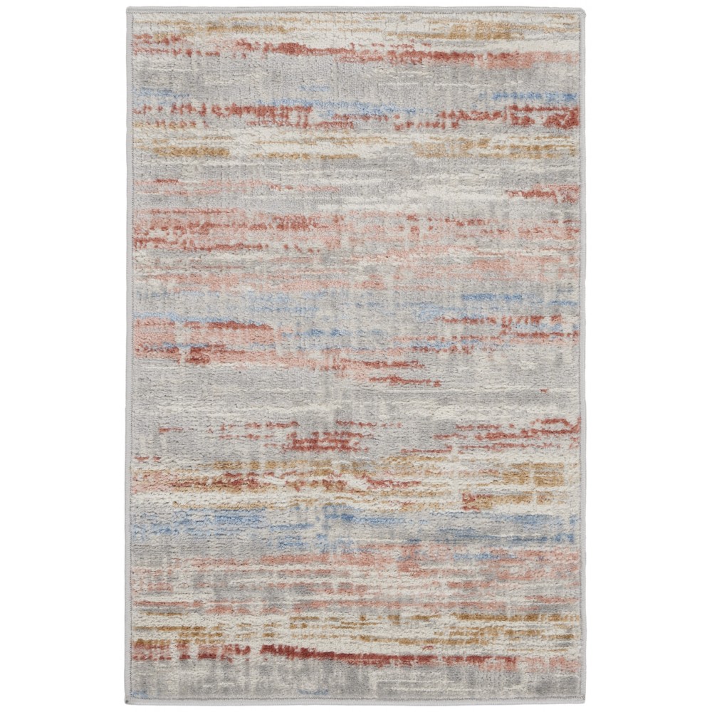 Nourison Elation ETN01 Area Rug, Ivory/Multicolor, 2' x 3'