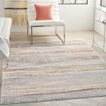 Nourison Elation ETN01 Area Rug, Ivory/Multicolor, 4' x 6'