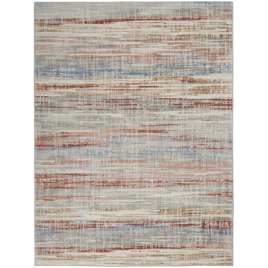 Nourison Elation ETN01 Area Rug, Ivory/Multicolor, 5'3" x 7'3"