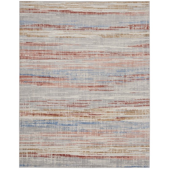 Nourison Elation ETN01 Area Rug, Ivory/Multicolor, 7'10" x 9'10"