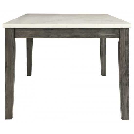 ACME Merel Dining Table, White Marble & Gray Oak