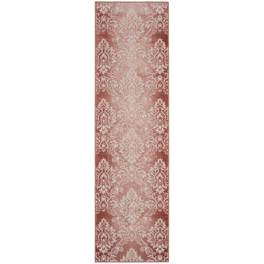 Nourison Elation ETN03 Runner Rug, Brick/Ivory, 2'3" x 7'6"