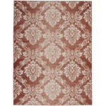 Nourison Elation ETN03 Area Rug, Brick/Ivory, 4' x 6'