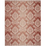 Nourison Elation ETN03 Area Rug, Brick/Ivory, 7'10" x 9'10"