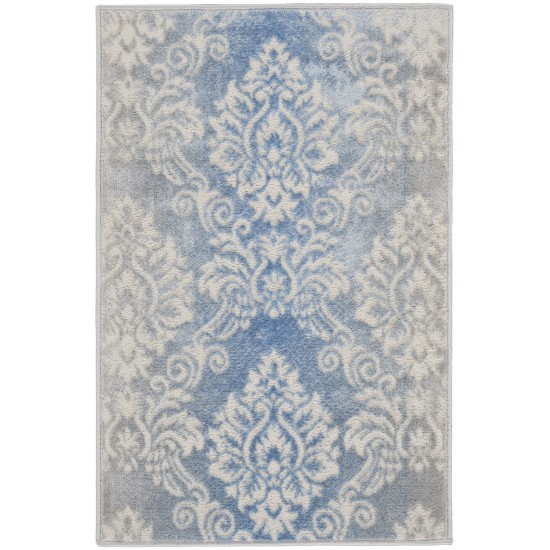 Nourison Elation ETN03 Area Rug, Ivory/Blue, 2' x 3'