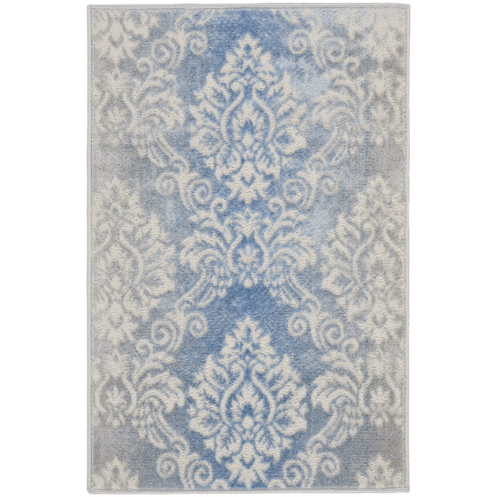 Nourison Elation ETN03 Area Rug, Ivory/Blue, 2' x 3'