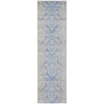 Nourison Elation ETN03 Runner Rug, Ivory/Blue, 2'3" x 7'6"