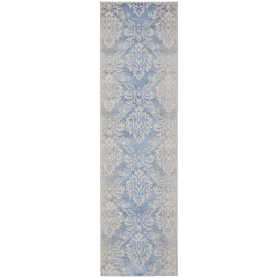 Nourison Elation ETN03 Runner Rug, Ivory/Blue, 2'3" x 7'6"