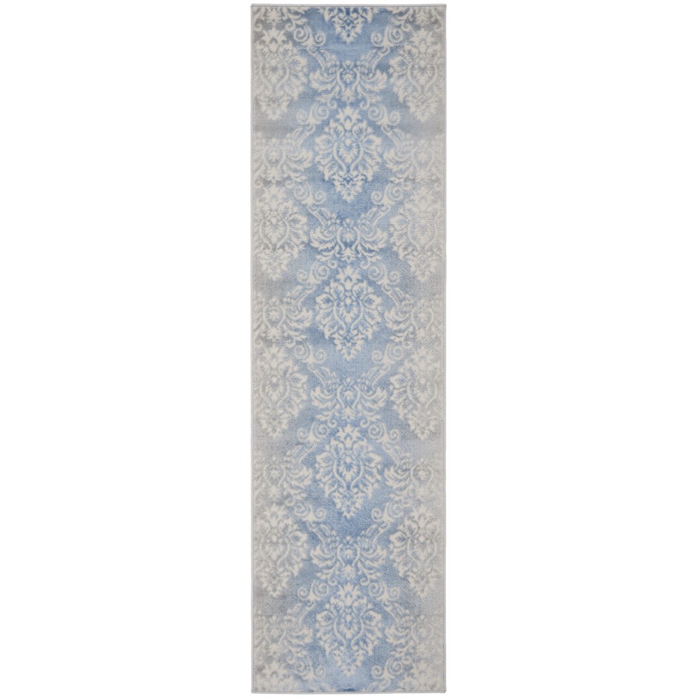 Nourison Elation ETN03 Runner Rug, Ivory/Blue, 2'3" x 7'6"