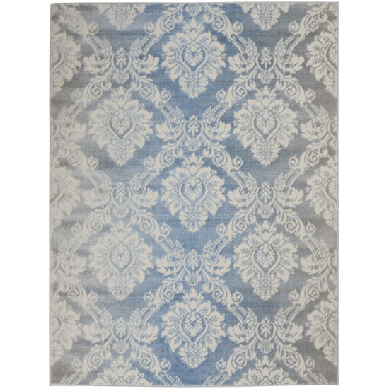 Nourison Elation ETN03 Area Rug, Ivory/Blue, 4' x 6'