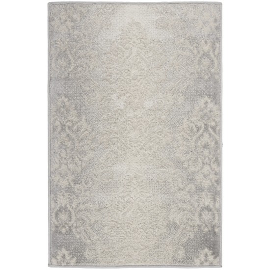 Nourison Elation ETN03 Area Rug, Ivory/Grey, 2' x 3'