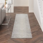 Nourison Elation ETN03 Runner Rug, Ivory/Grey, 2'3" x 7'6"