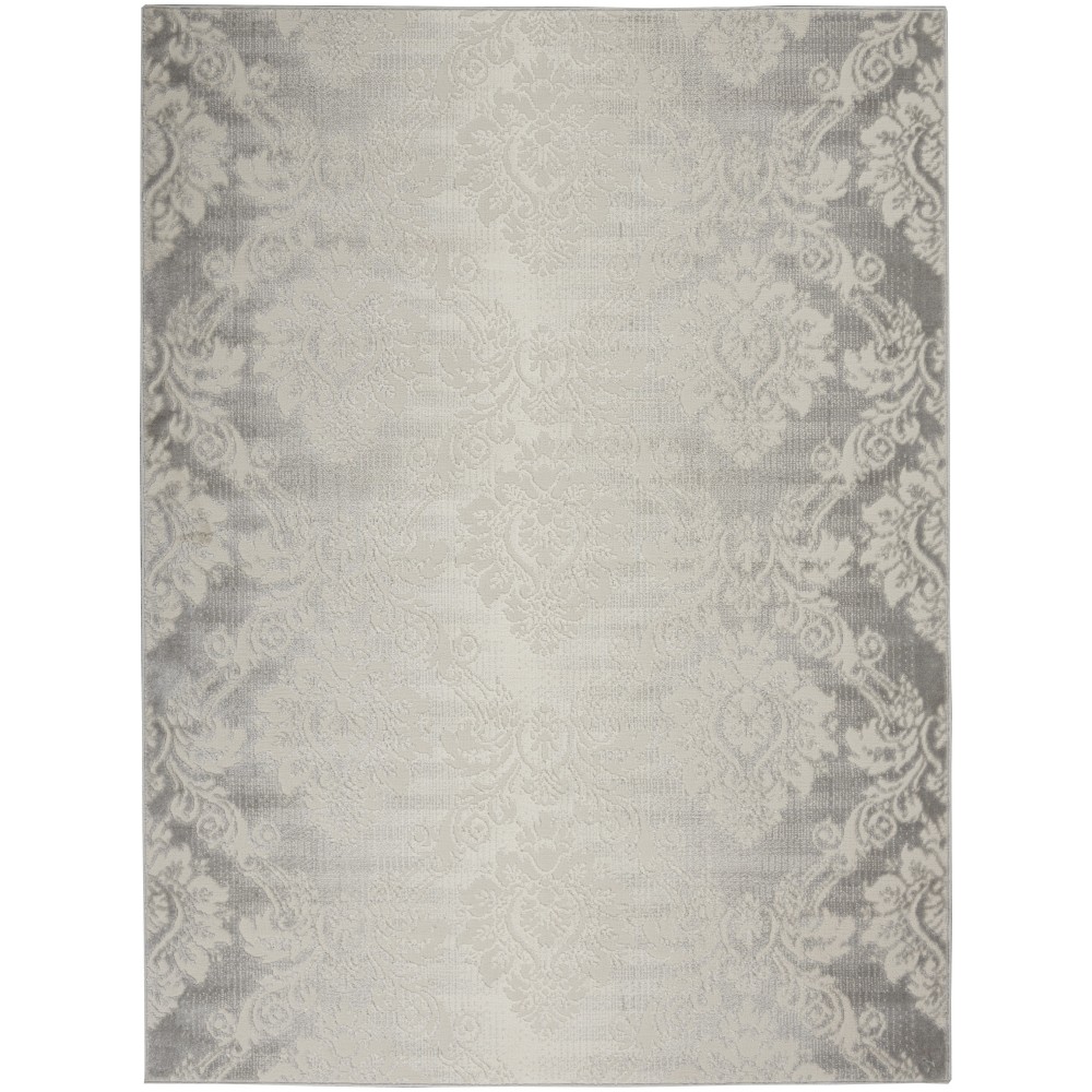 Nourison Elation ETN03 Area Rug, Ivory/Grey, 5'3" x 7'3" Nourison Elation ETN03 Area Rug, Ivory/Grey, 5'3" x 7'3"