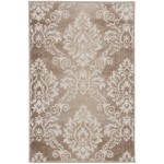 Nourison Elation ETN03 Area Rug, Ivory/Mocha, 2' x 3'