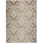 Nourison Elation ETN03 Area Rug, Ivory/Mocha, 4' x 6'