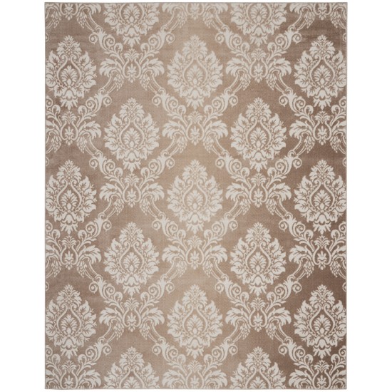 Nourison Elation ETN03 Area Rug, Ivory/Mocha, 7'10" x 9'10"