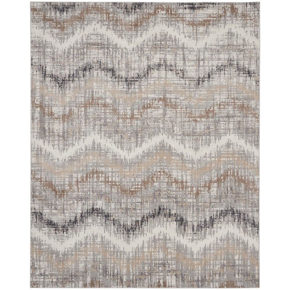 Nourison Elation ETN04 Area Rug, Grey/Ivory, 7'10" x 9'10" Nourison Elation ETN04 Area Rug, Grey/Ivory, 7'10" x 9'10"