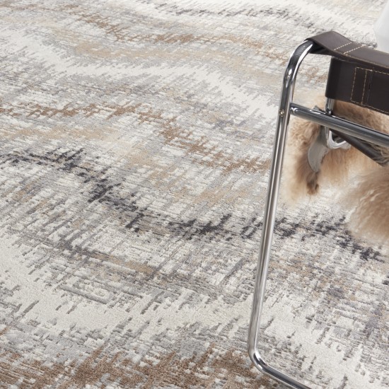 Nourison Elation ETN04 Area Rug, Grey/Ivory, 7'10" x 9'10"