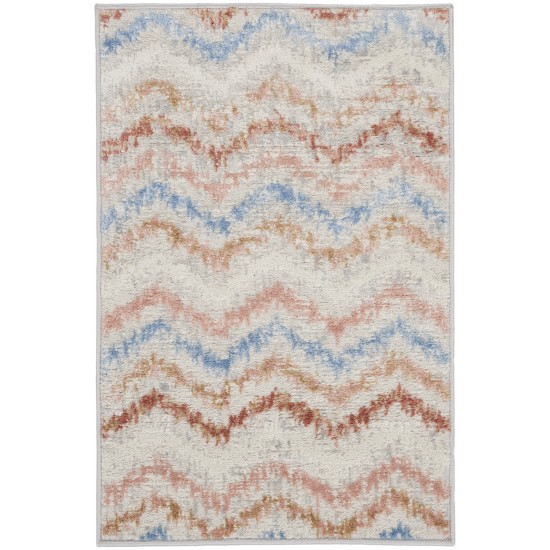 Nourison Elation ETN04 Area Rug, Ivory/Multicolor, 2' x 3'