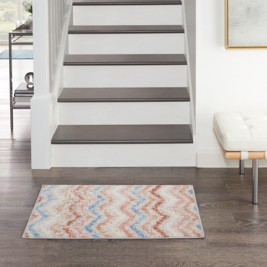 Nourison Elation ETN04 Area Rug, Ivory/Multicolor, 2' x 3'