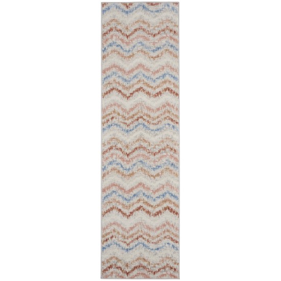 Nourison Elation ETN04 Runner Rug, Ivory/Multicolor, 2'3" x 7'6"