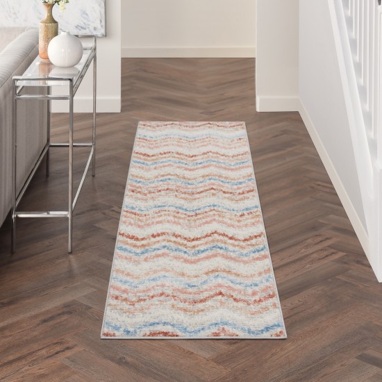 Nourison Elation ETN04 Runner Rug, Ivory/Multicolor, 2'3" x 7'6"