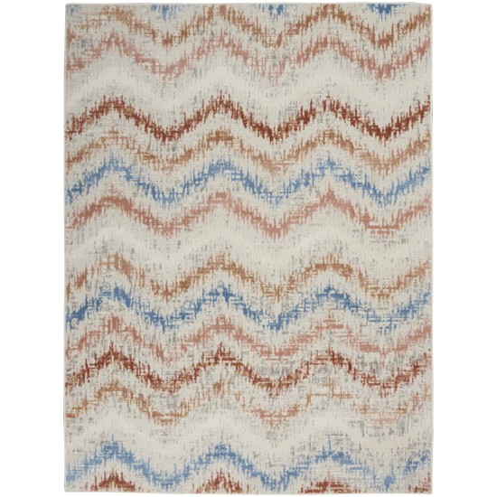 Nourison Elation ETN04 Area Rug, Ivory/Multicolor, 4' x 6'