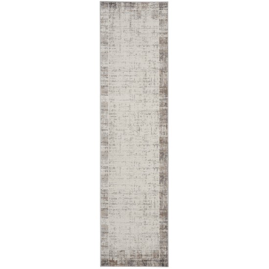 Nourison Elation ETN05 Runner Rug, Ivory/Grey, 2'2" x 12'