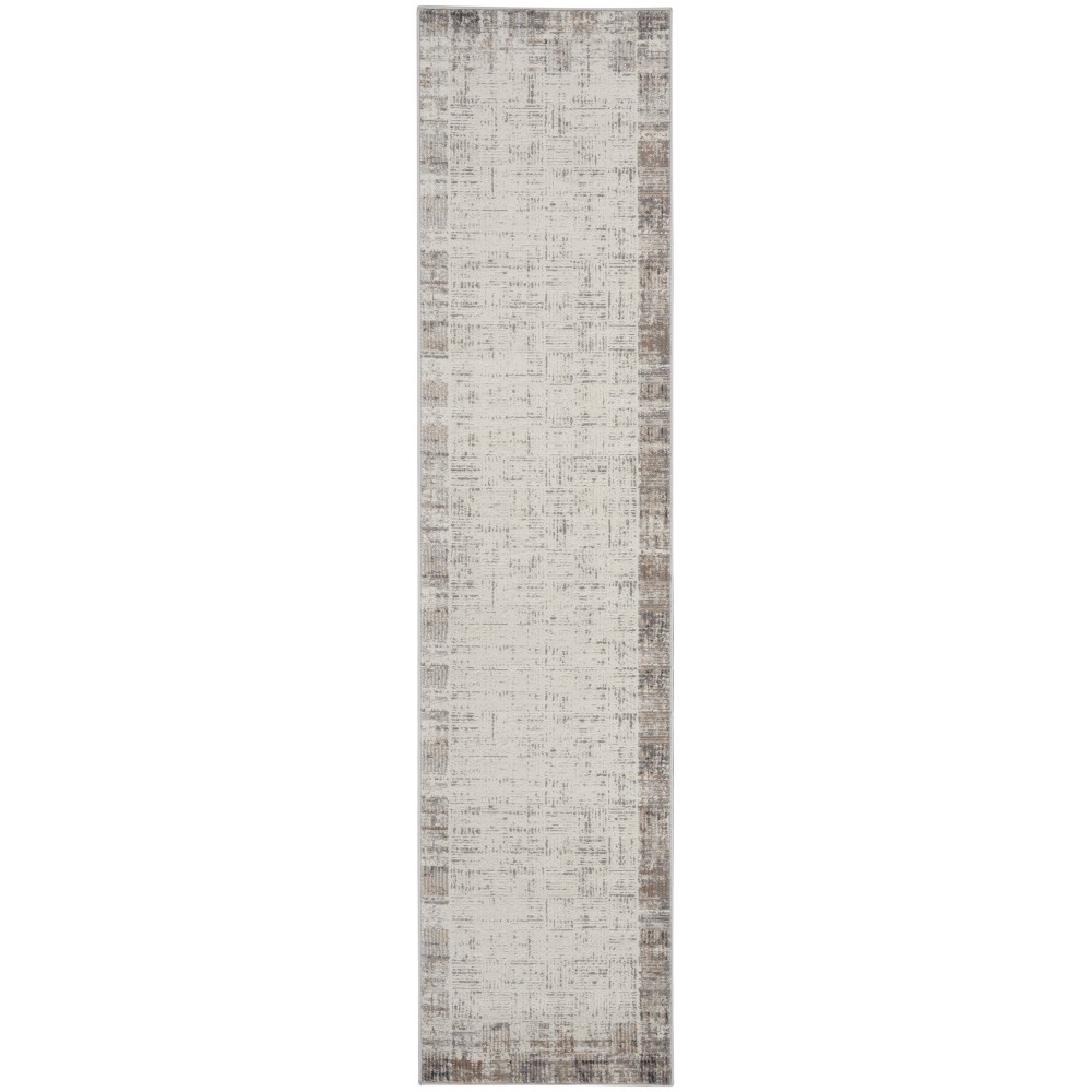 Nourison Elation ETN05 Runner Rug, Ivory/Grey, 2'2" x 14'