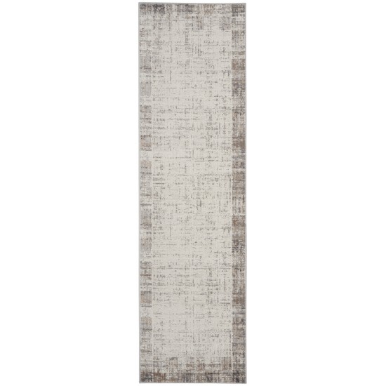 Nourison Elation ETN05 Runner Rug, Ivory/Grey, 2'3" x 7'6"