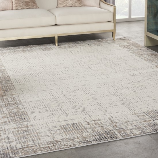 Nourison Elation ETN05 Area Rug, Ivory/Grey, 7' x 10'