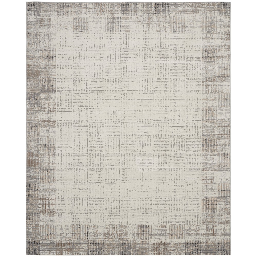 Nourison Elation ETN05 Area Rug, Ivory/Grey, 7'10" x 9'10"