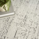 Nourison Elation ETN05 Area Rug, Ivory/Grey, 7'10" x Round