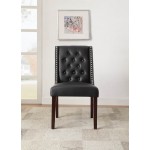 ACME Forbes Side Chair (Set-2), Black PU