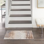 Nourison Elation ETN07 Area Rug, Grey/Ivory, 2' x 3'