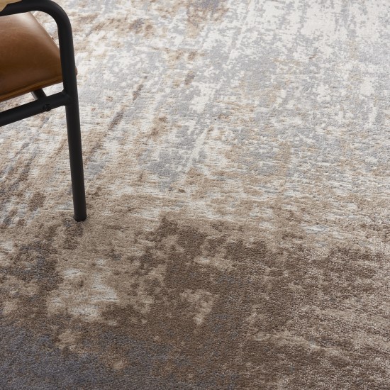 Nourison Elation ETN07 Area Rug, Grey/Ivory, 9' x 12'