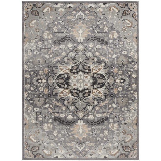 Nourison Elation ETN09 Area Rug, Grey, 4' x 6'