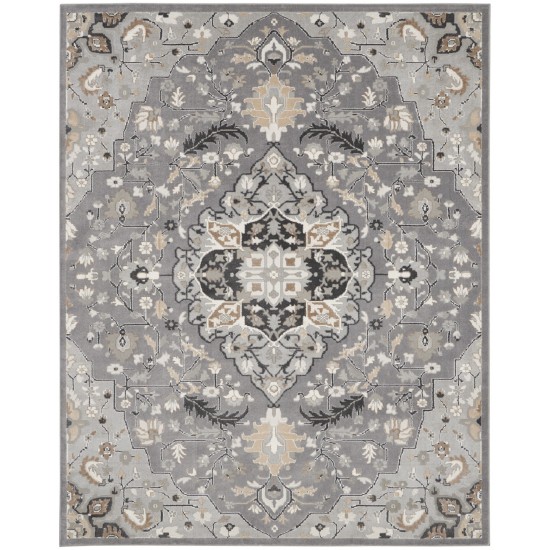 Nourison Elation ETN09 Area Rug, Grey, 7'10" x 9'10"