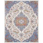 Nourison Elation ETN09 Area Rug, Ivory/Blue, 7'10" x 9'10"