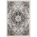 Nourison Elation ETN09 Area Rug, Ivory/Grey, 2' x 3'