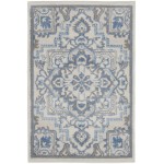 Nourison Elation ETN10 Area Rug, Ivory/Blue, 2' x 3'