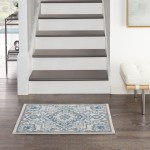 Nourison Elation ETN10 Area Rug, Ivory/Blue, 2' x 3'