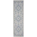 Nourison Elation ETN10 Runner Rug, Ivory/Blue, 2'3" x 7'6"