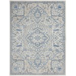 Nourison Elation ETN10 Area Rug, Ivory/Blue, 4' x 6'