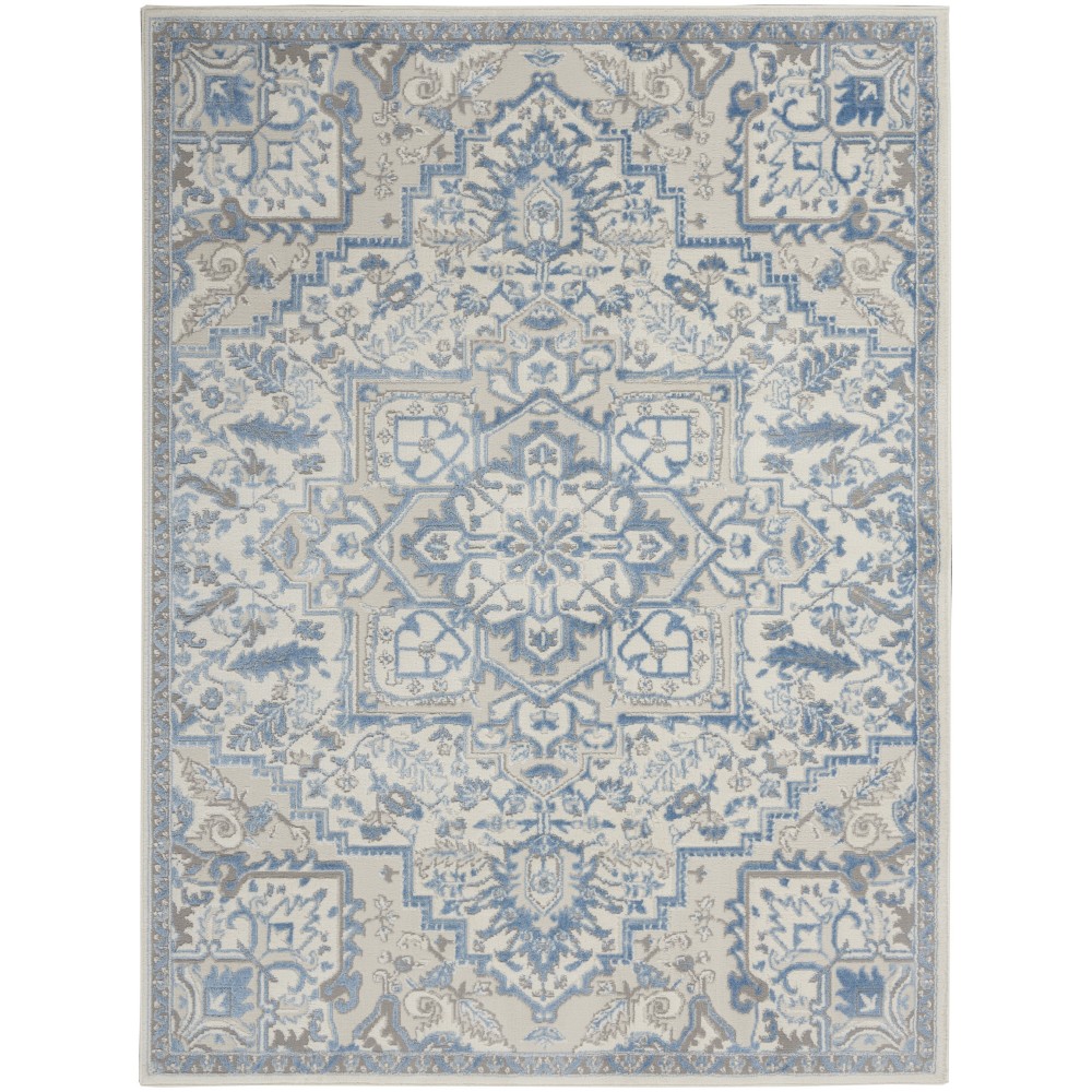 Nourison Elation ETN10 Area Rug, Ivory/Blue, 4' x 6' Nourison Elation ETN10 Area Rug, Ivory/Blue, 4' x 6'
