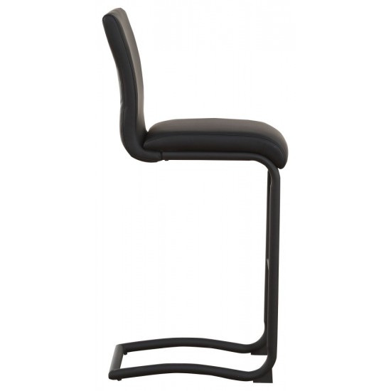 ACME Gordie Counter Height Chair (Set-2), Black PU, 24" Seat Height