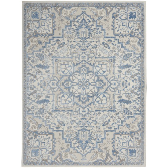 Nourison Elation ETN10 Area Rug, Ivory/Blue, 5'3" x 7'3"