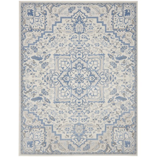 Nourison Elation ETN10 Area Rug, Ivory/Blue, 7'10" x 9'10"