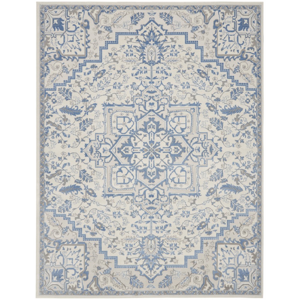 Nourison Elation ETN10 Area Rug, Ivory/Blue, 7'10" x 9'10" Nourison Elation ETN10 Area Rug, Ivory/Blue, 7'10" x 9'10"