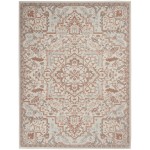 Nourison Elation ETN10 Area Rug, Ivory/Brick, 5'3" x 7'3"